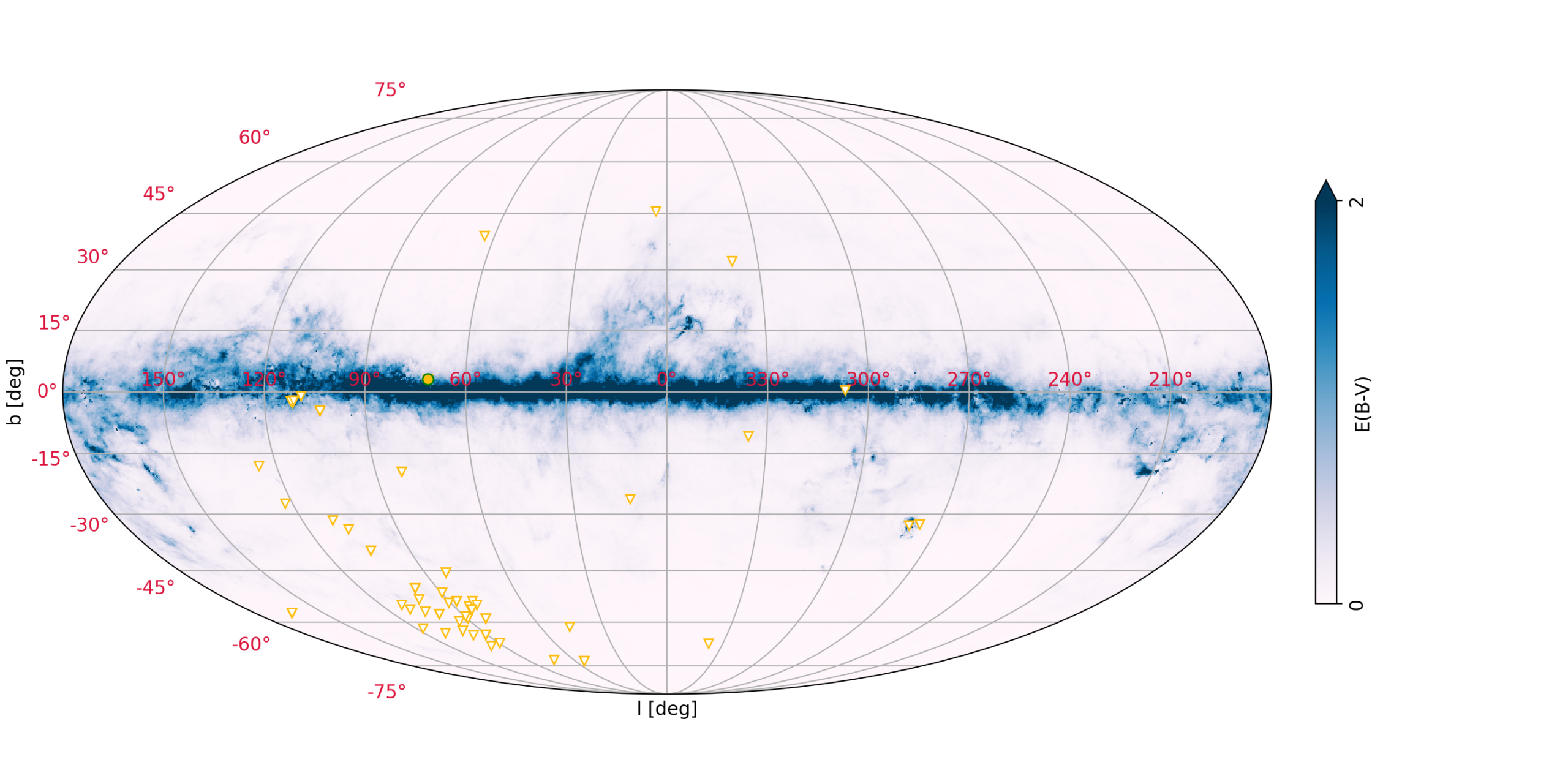 SVOM SkyMap Galactic